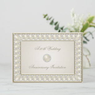 Invitación de Bodas de Satin Pearl 30º Aniversario