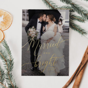 Invitación de Bodas de vacaciones casados y brilla