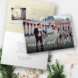 Invitación De Bodas De Vacaciones Casados Y Brilla