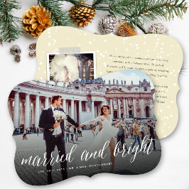 Invitación De Bodas De Vacaciones Casados Y Brilla