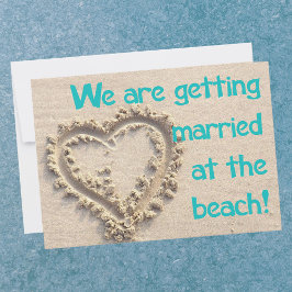 Invitación de bodas en la playa