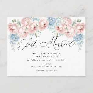 Invitación de Bodas florales en Rubor botánico rús