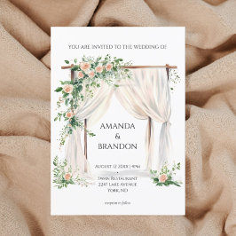 Invitación de bodas moderna y elegante