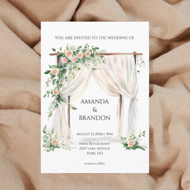 Invitación de bodas moderna y elegante (Subido por el creador)