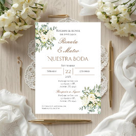 Invitación de Boho a la boda española