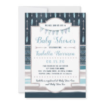 Invitación de Boho Baby Shower