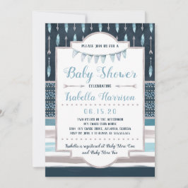 Invitación de Boho Baby Shower