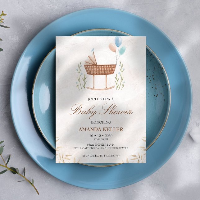 Invitación de Boho Baby Shower (Subido por el creador)