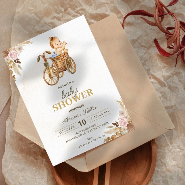 Invitación de Boho Baby Shower (Subido por el creador)