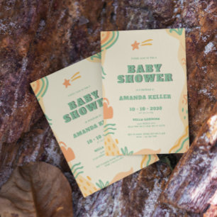 Invitación de Boho Baby Shower