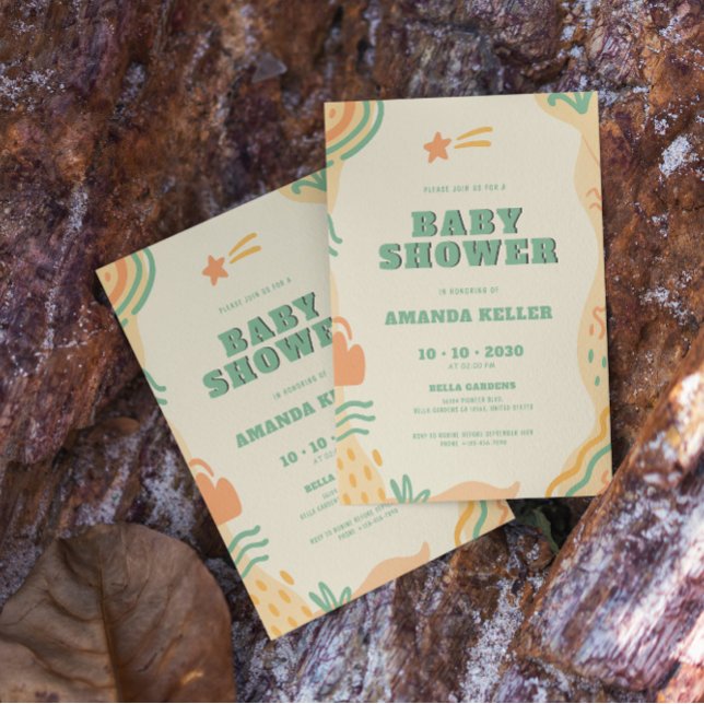 Invitación de Boho Baby Shower (Subido por el creador)
