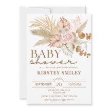 Invitación de Boho Baby Shower