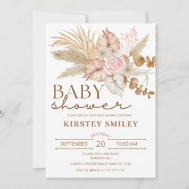 Invitación de Boho Baby Shower