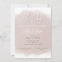 Invitación de Boho Baby Shower