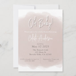 Invitación de Boho Baby Shower