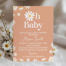 Invitación de Boho Daisy Baby Shower