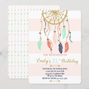 Invitación de Boho Dream Catcher