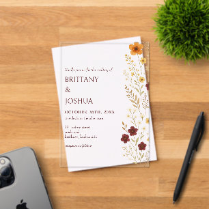 Invitación de Boho Elegant Boho Wedding de Autumn
