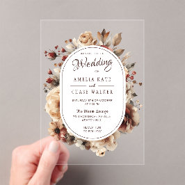 Invitación de Boho Floral de la Boda de Marco Acrí