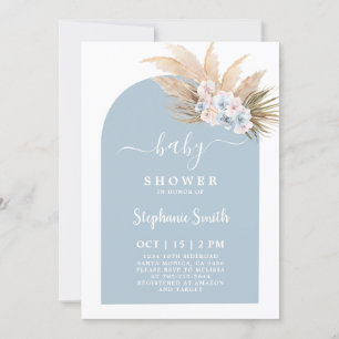 Invitación de Boho Moda Tropical Baby Shower Boy