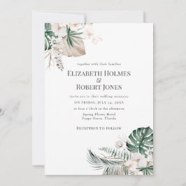 Invitación de Boho Tropical Garden Wedding