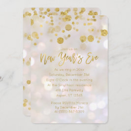 Invitación de Bokeh irlandeses de Nochevieja