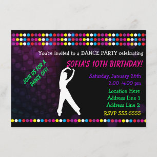 Invitación de bola de discoteca de Just Dance Part