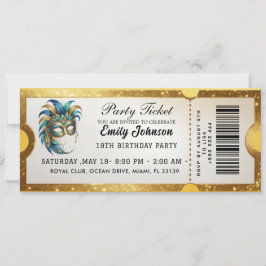 Invitación de Boleto de la Fiesta Dorada 2026