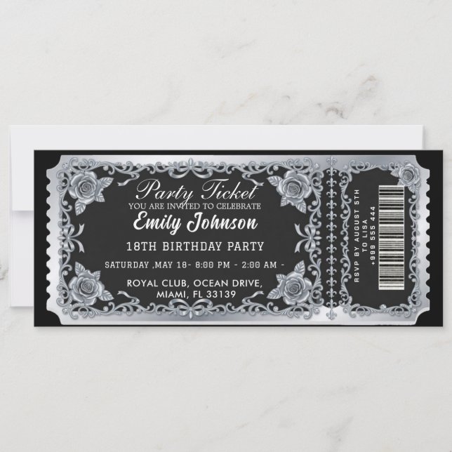 Invitación de Boleto para la Fiesta 2026 (Anverso)