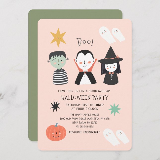 Invitación de boo a la fiesta de Halloween Spookta (Subido por el creador)