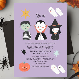Invitación de boo a la fiesta de Halloween Spookta