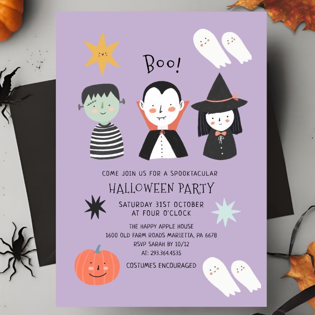 Invitación de boo a la fiesta de Halloween Spookta (Subido por el creador)