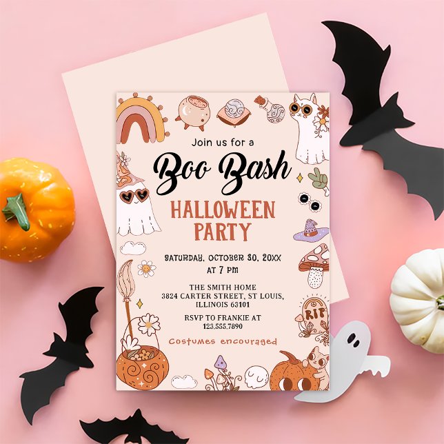 Invitación de Boo Halloween Bash Party (Subido por el creador)