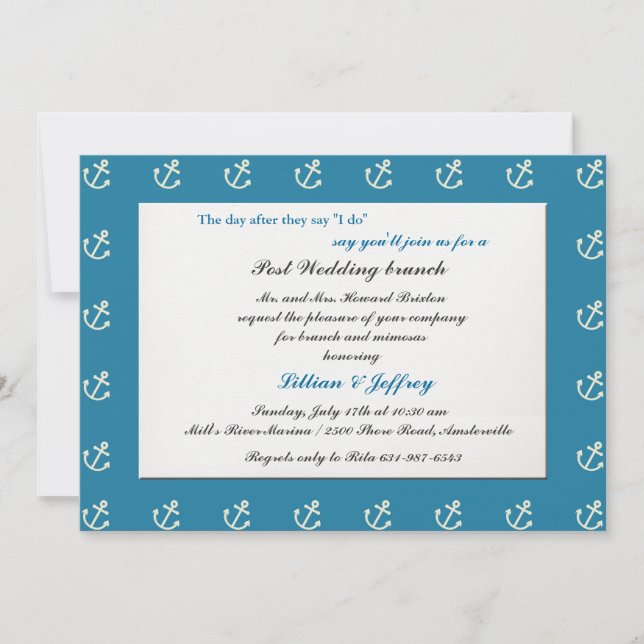 Invitación de borde de anclaje (Anverso)