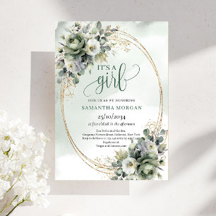 Invitación de Botánica Preciosa Alegría Verde Es u