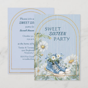 Invitación de Botas de Cumpleaños para Hija Dulces