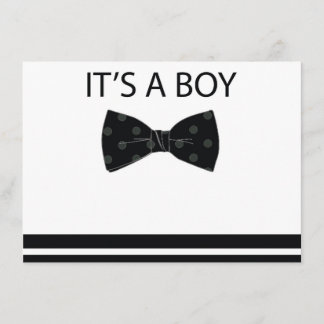 Invitación de Bowtie Baby Shower