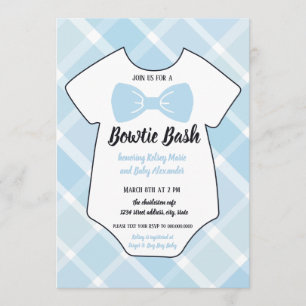 Invitación de Bowtie Bash Southern Baby Shower