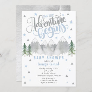 Invitación de Boy Adventure Baby Shower