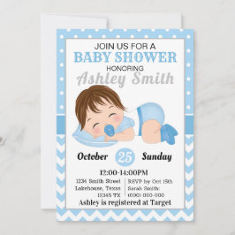 Invitación de Boy Baby Shower 