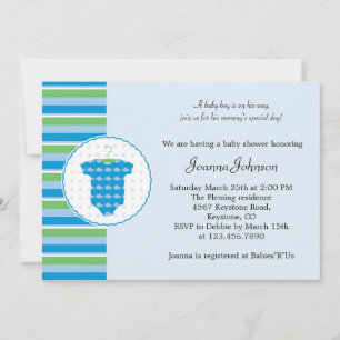 Invitación de Boy Baby Shower