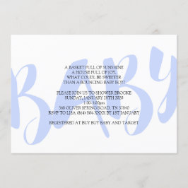 Invitación de Boy Baby Shower