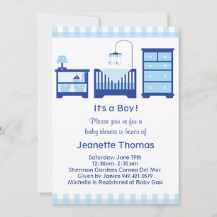 Invitación de Boy Baby Shower
