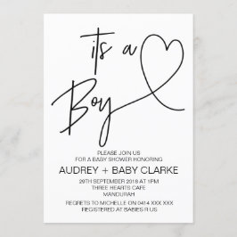 Invitación de Boy Baby Shower