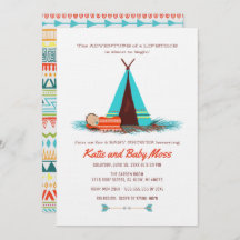 Invitación de Boy Baby Shower | Moda Boho