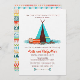 Invitación de Boy Baby Shower | Moda Boho