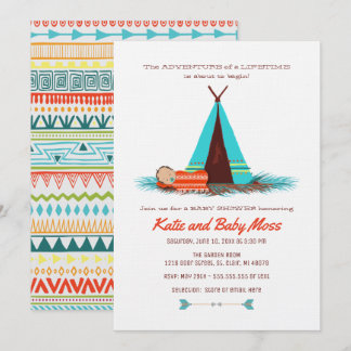 Invitación de Boy Baby Shower | Moda Boho
