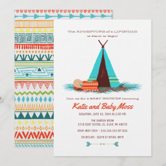 Invitación de Boy Baby Shower | Moda Boho