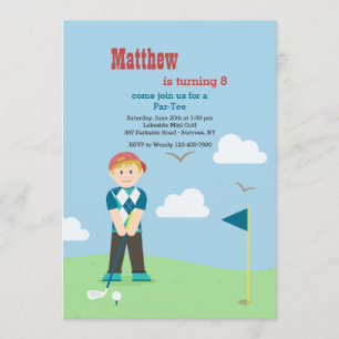 Invitación de Boy Golfer