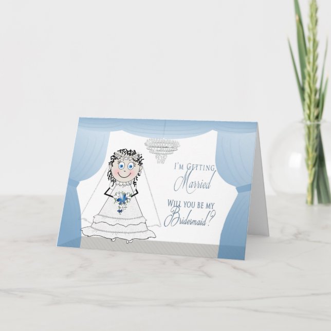 INVITACIÓN DE BRIDESMAID - BRIDE CON CHANDELIER (Anverso)